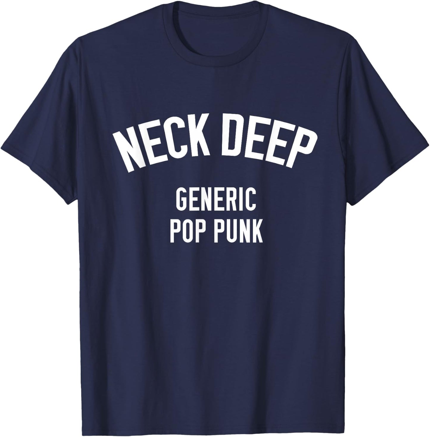 Neck Deep Generic Pop Punk T-Shirt - T-Shirt | Navy