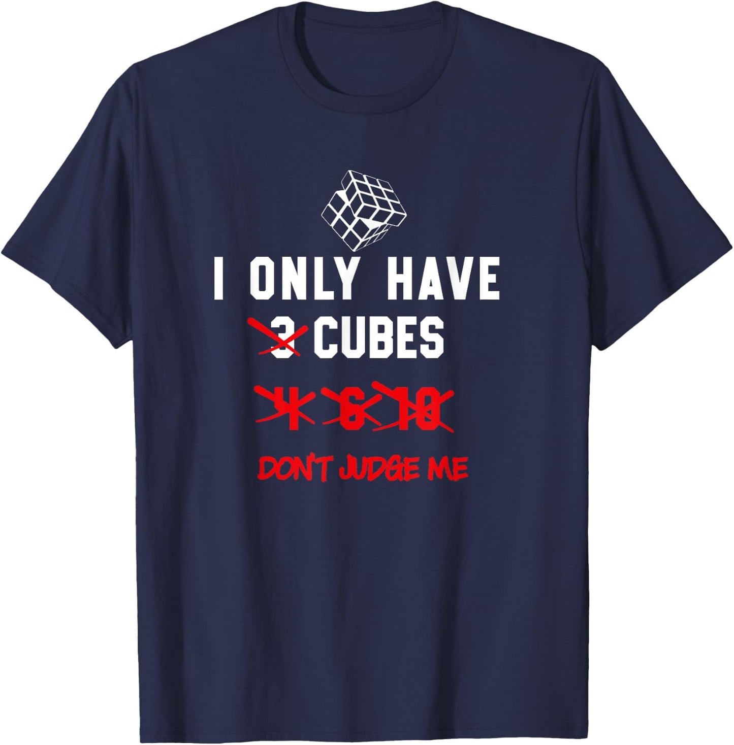 I Only Want Puzzle Cube Funny Speed Cubing Youth Math T-Shirt - T-Shirt | Navy