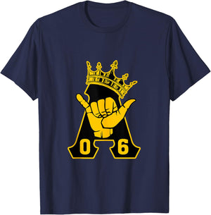 Alpha African 1906 Fraternity Hand Sign Crown T-Shirt - T-Shirt | Navy