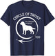 Labrador Retriever Circle Of Trust Men Women Dog T-Shirt - T-Shirt | Navy