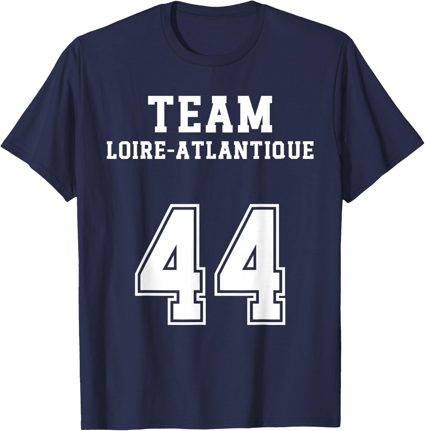 Loire-Atlantique Humour Team Pays de la Loire Region Nantes , Black, S T-Shirt - T-Shirt | Navy