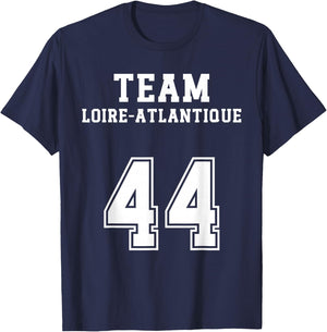Loire-Atlantique Humour Team Pays de la Loire Region Nantes , Black, S T-Shirt - T-Shirt | Navy