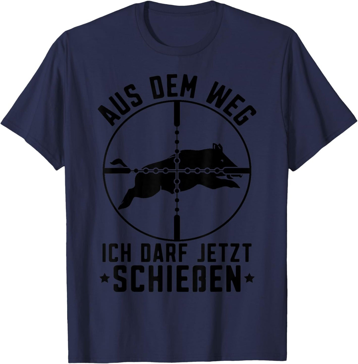 Aus dem Weg Jagdschein bestanden Jäger Jagdprüfung T-Shirt - T-Shirt | Navy