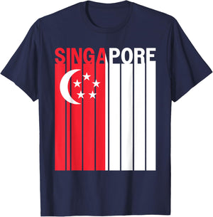 Singapore Flag T-Shirt - T-Shirt | Navy