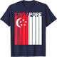 Singapore Flag T-Shirt - T-Shirt | Navy
