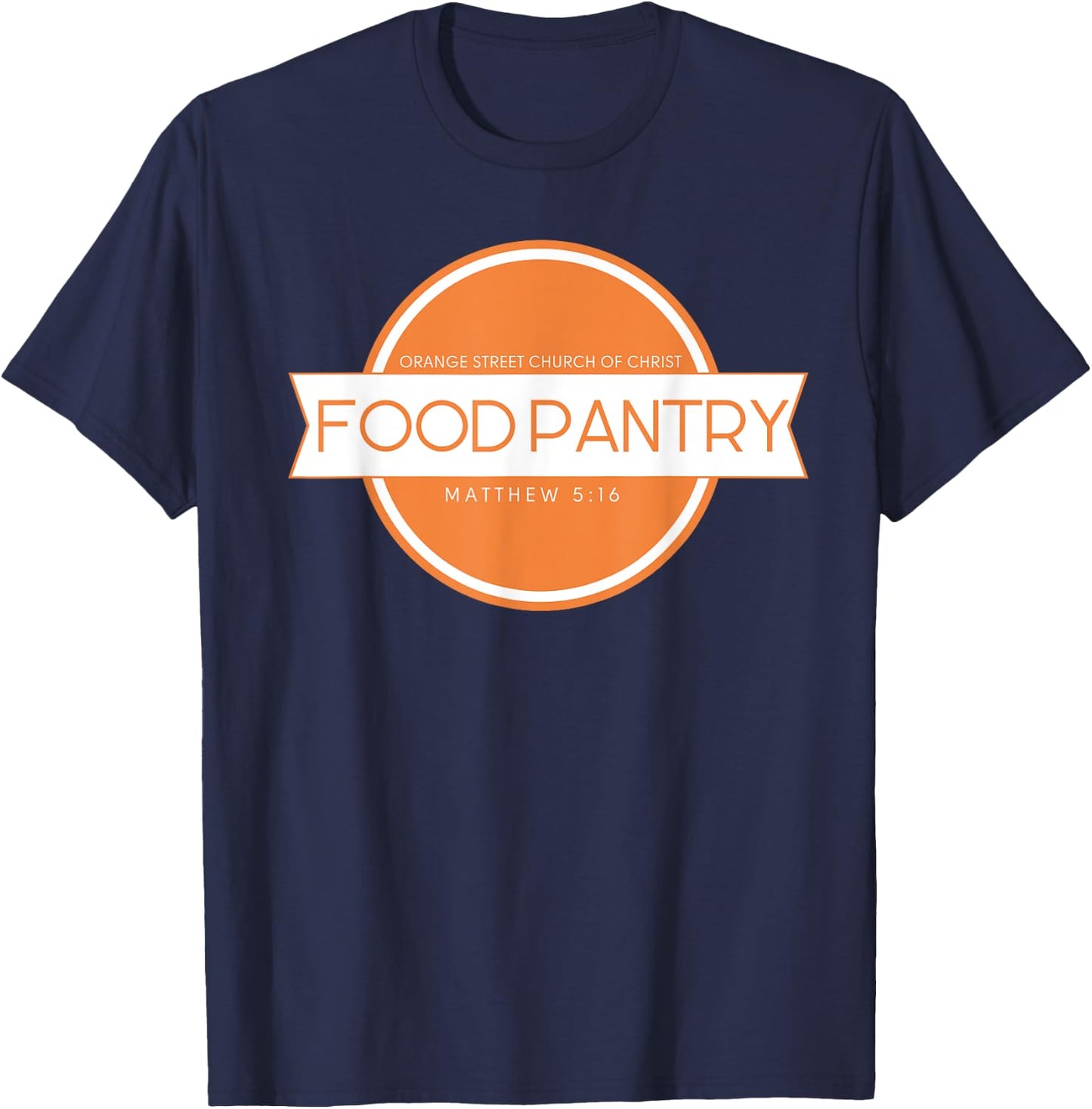 Orange Street Church of Christ Food Pantry T-Shirt - T-Shirt | Navy