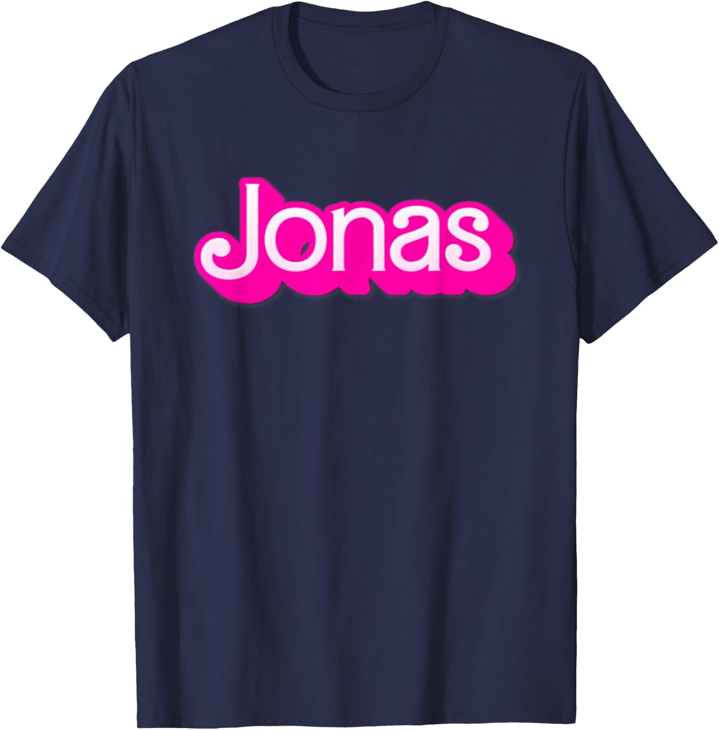 Jonas First Last Family Name-d Boy Girl Baby Birth-day T-Shirt - T-Shirt | Navy