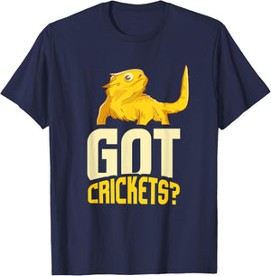 Reptile Lover I Got Crickets Bearded Dragon T-Shirt - T-Shirt | Navy