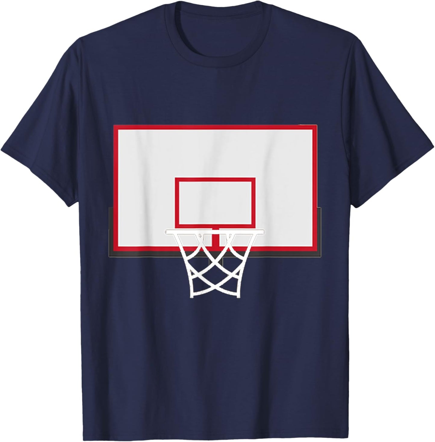 Basketball Backboard With Hoop Costume Shirt Rim Dunks T-Shirt - T-Shirt | Navy