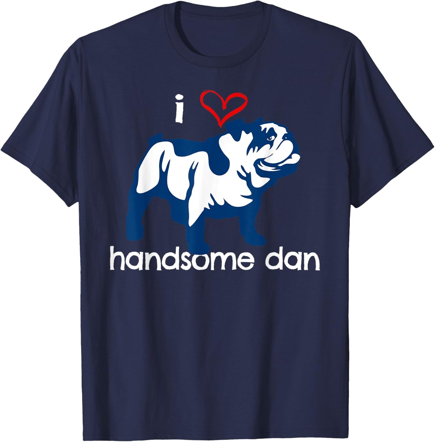 I Love Handsome Dan T-Shirt - T-Shirt | Navy