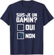 Suis je un gamin humour beautiful funny check box , Black, S T-Shirt - T-Shirt | Navy