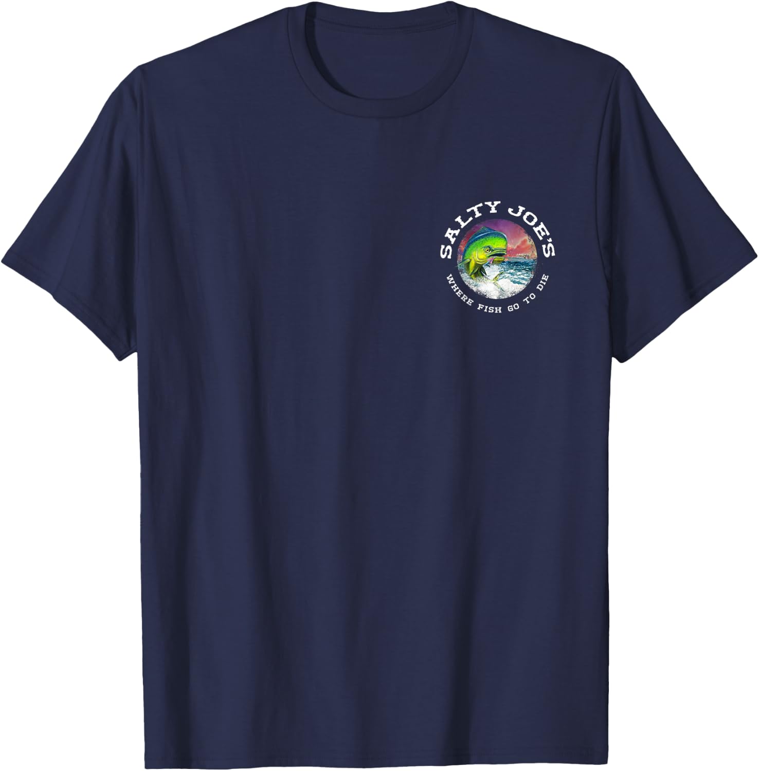 Salty Joe's Fishing Mahi Logo Graphic T-Shirt - T-Shirt | Navy