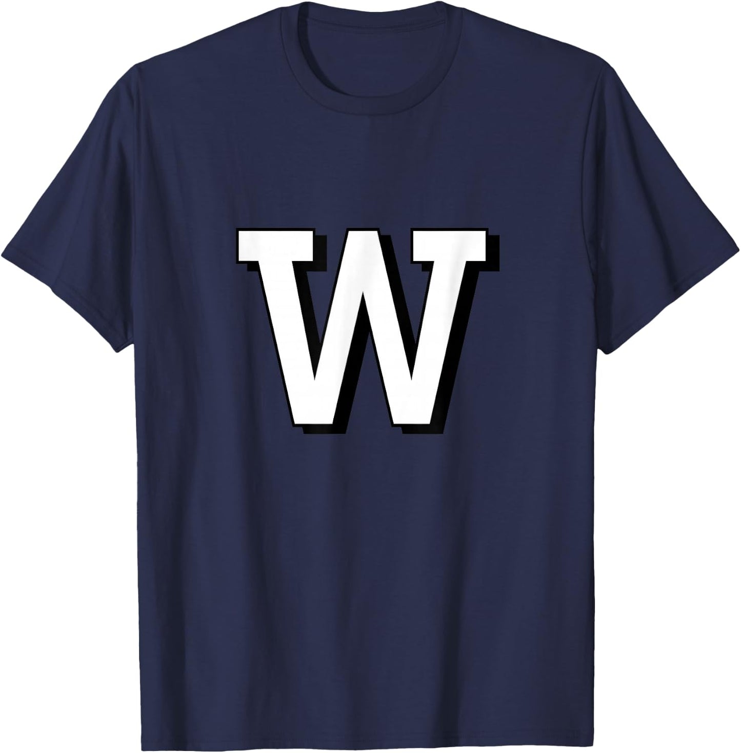 Alphabet - Lettre W T-Shirt - T-Shirt | Navy