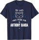 Cat Lovers for Anthony Banda Los Angeles Baseball MLBPA T-Shirt - T-Shirt | Navy