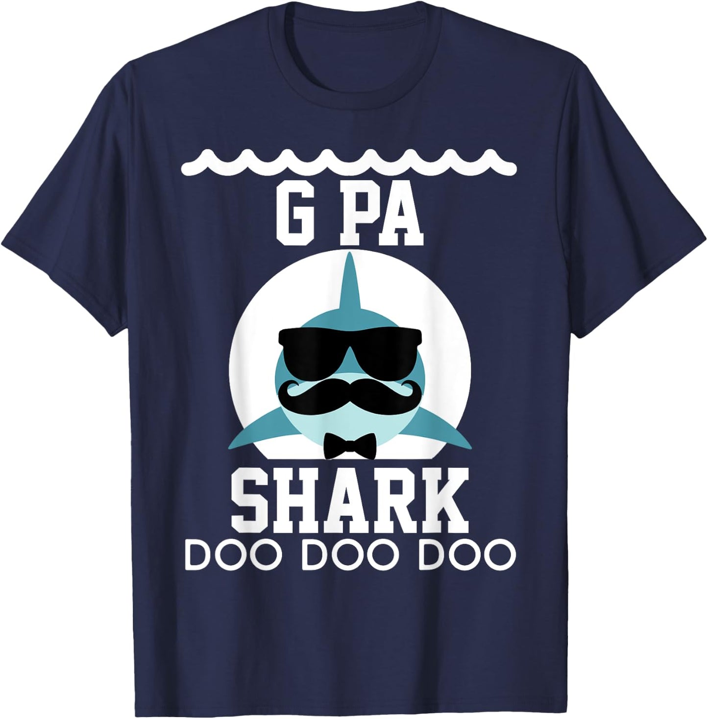 G-Pa Shark shirt Matching Family Shirts Shark T-Shirt - T-Shirt | Navy