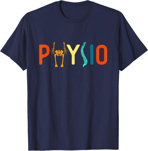 Physiotherapy physiotherapy physiotherapy physio , black T-Shirt - T-Shirt | Navy