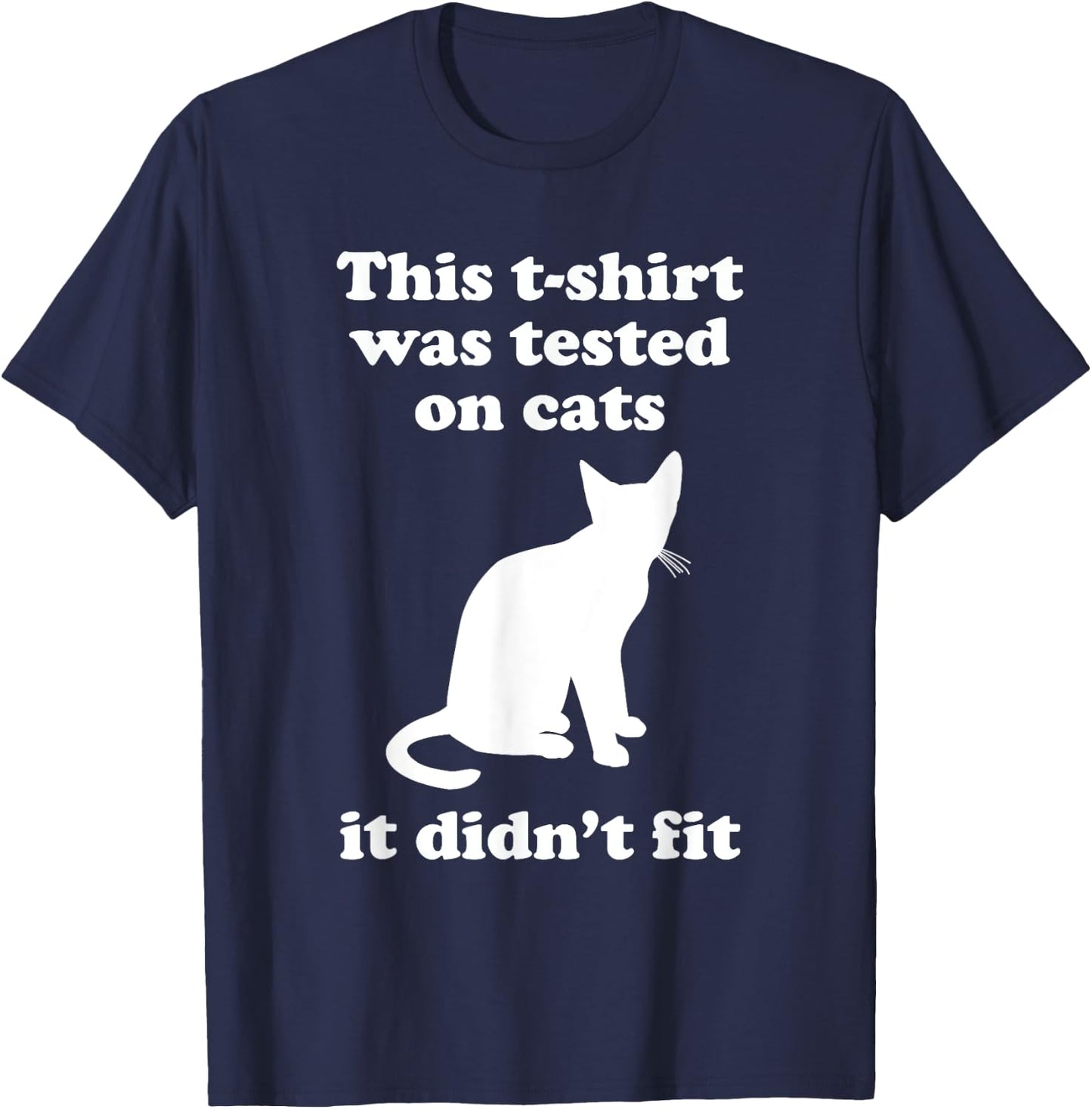Funny Cat Gift Women Boys or Girls Sarcastic T-Shirt - T-Shirt | Navy