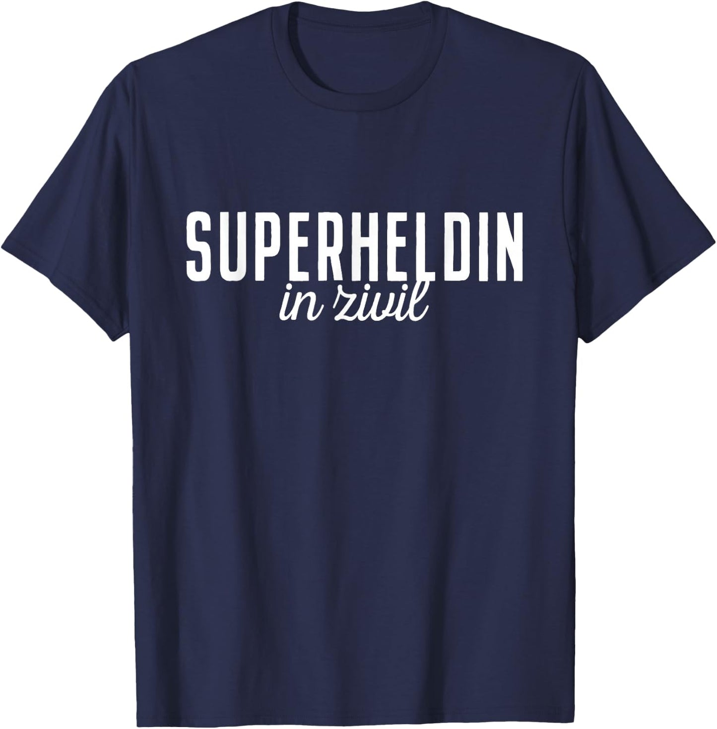 Superhero In Civil Superhero Off Duty Superhero Costume , black T-Shirt - T-Shirt | Navy
