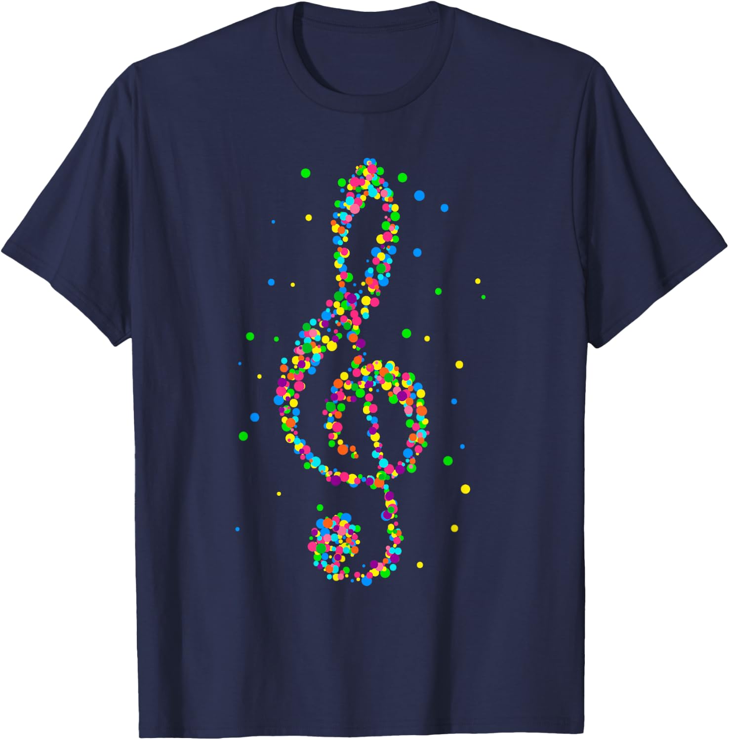 Musician Treble Clef Music Choir , black T-Shirt - T-Shirt | Navy