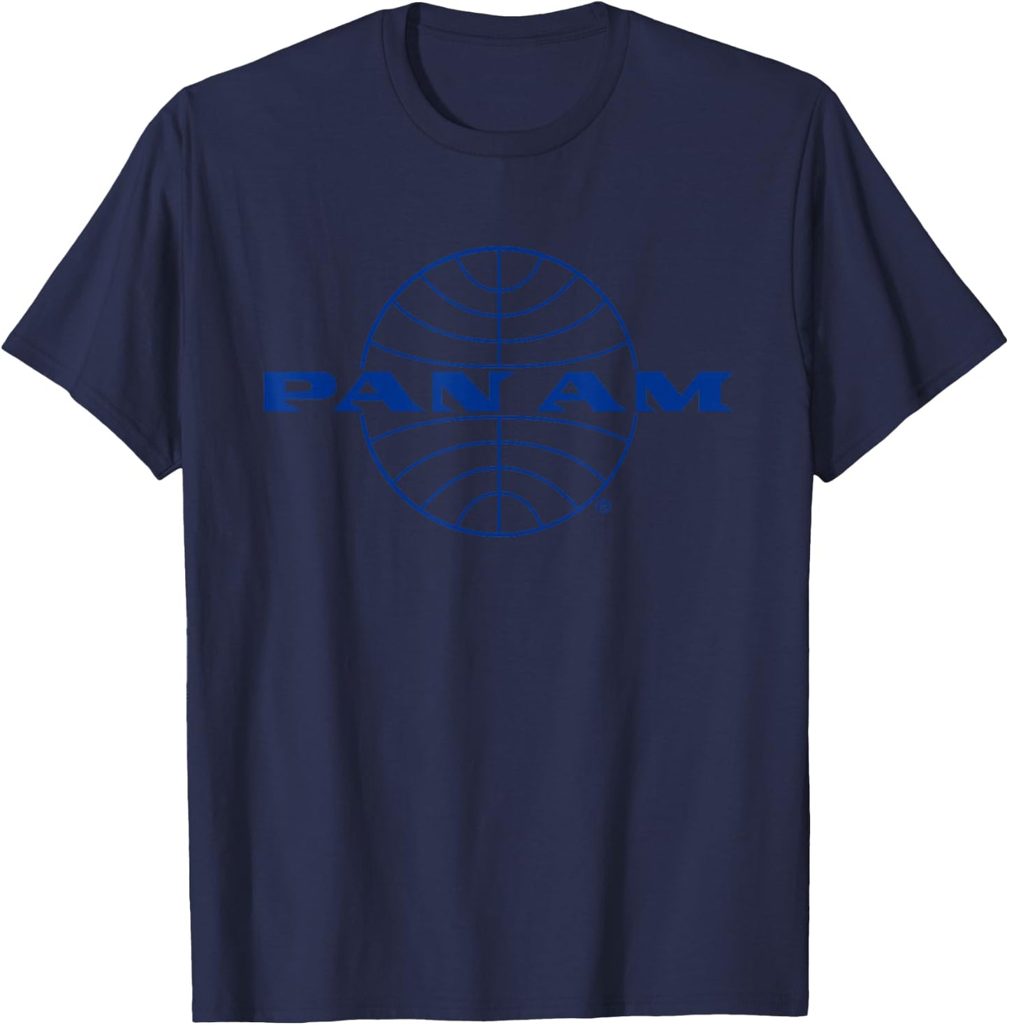 Pan Am Classic Blue Logo , Black T-Shirt - T-Shirt | Navy