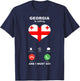 Georgien-Flagge, Souvenir, Georgien ruft T-Shirt - T-Shirt | Navy