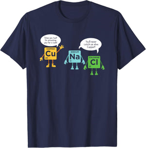 Science Chemistry Periodic Table Funny Scientist Nerd Geeks T-Shirt - T-Shirt | Navy