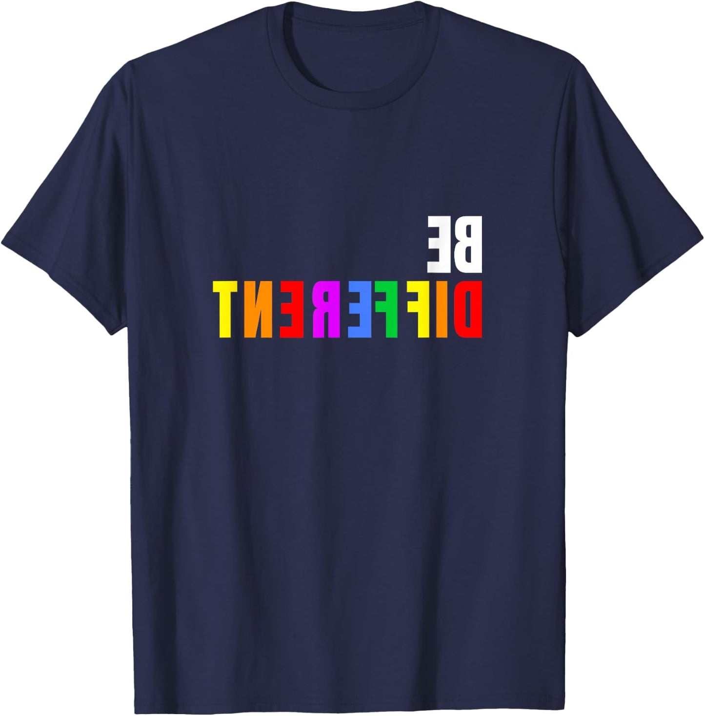 LGBT Schwul Lesbisch CSD Parade Sei Anders unterschiedlich T-Shirt - T-Shirt | Navy