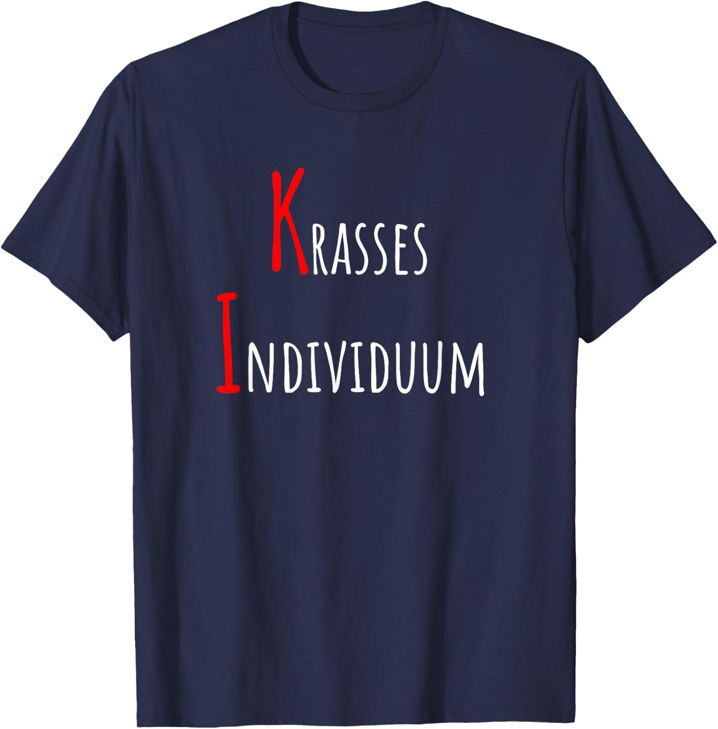 KI Krasses Individuum lustige Künstliche Intelligenz Sprüche T-Shirt - T-Shirt | Navy