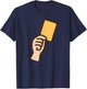 Funny Soccer Yellow Card T-Shirt - T-Shirt | Navy
