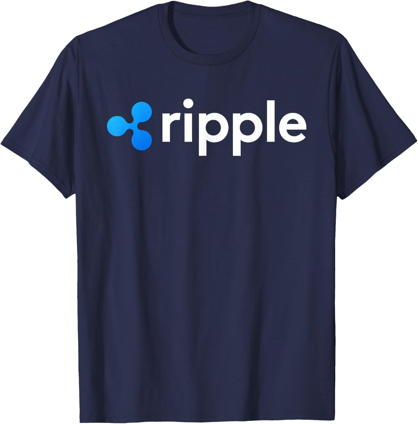 Ripple Logo Crypto XRP Coin Cryptocurrencies T-Shirt - T-Shirt | Navy
