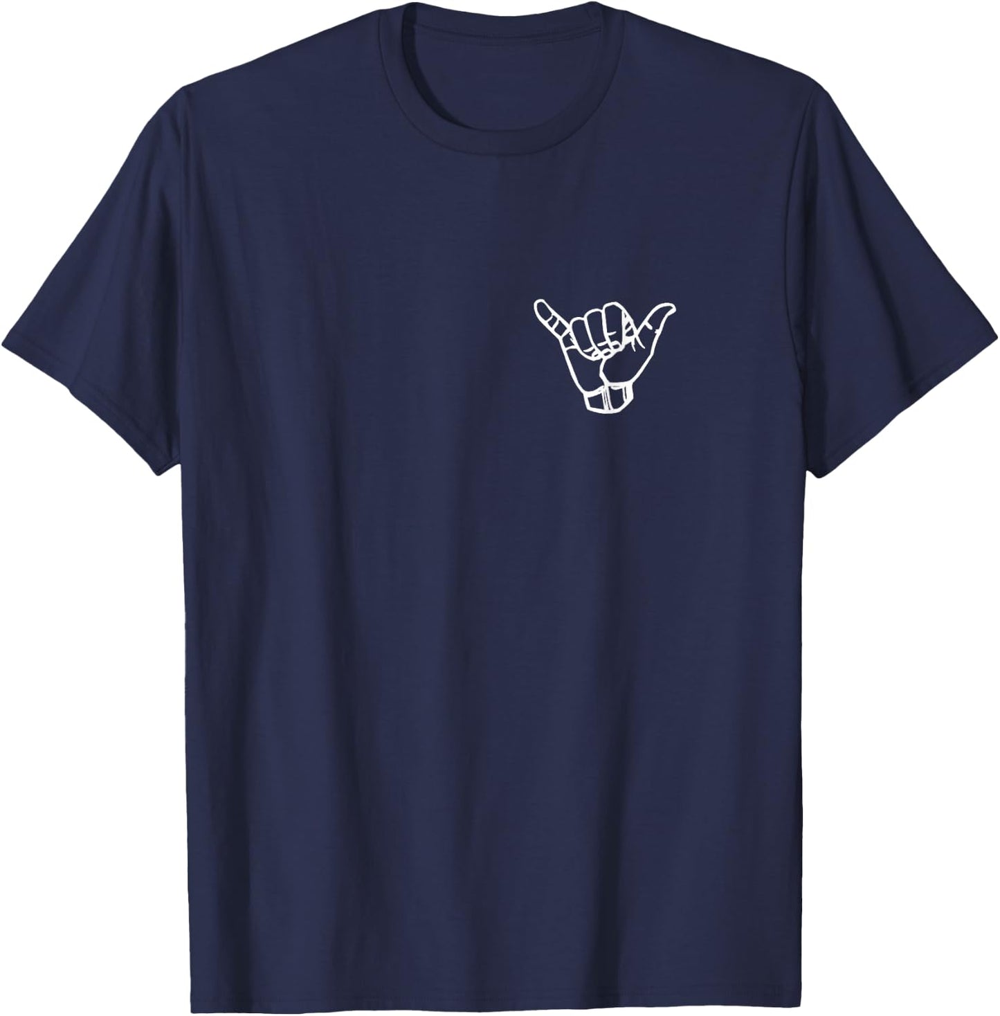 Shaka Surf Sign Cool Vintage Surfer/Surfing Gift T-Shirt - T-Shirt | Navy