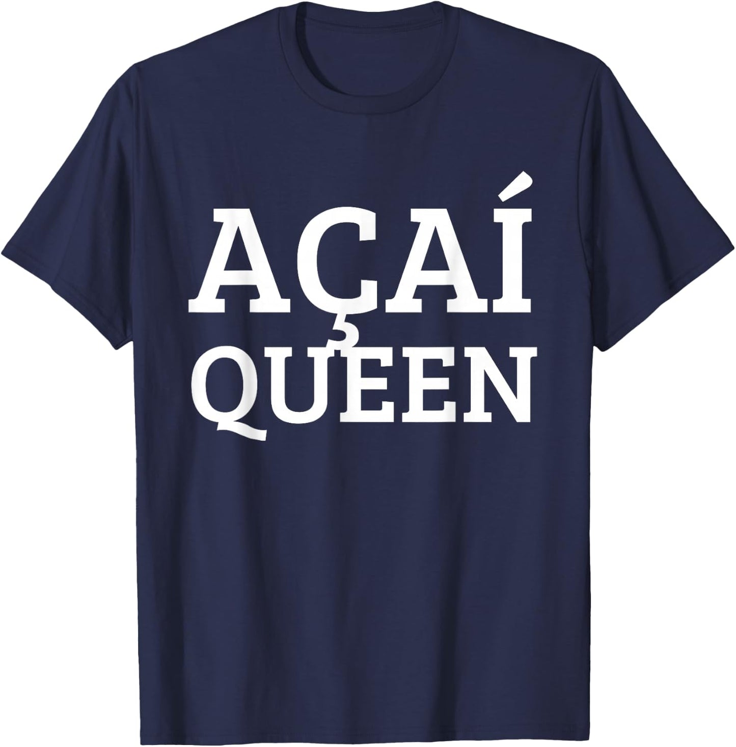 Acai Queen Berry Bowl Superfood Smoothie Adult Girls Kids T-Shirt - T-Shirt | Navy