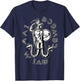 Abraxas God IAO, God GAIO Black T-Shirt - T-Shirt | Navy
