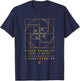 The Fibonacci Ratio The Golden Ratio (Fibonacci Phi Numbers) , Black T-Shirt - T-Shirt | Navy