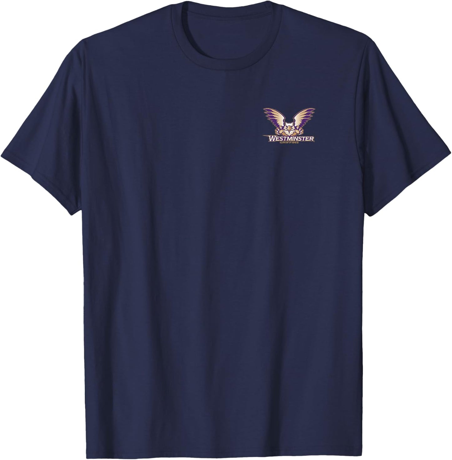 Westminster University Griffins Primary Left Chest T-Shirt - T-Shirt | Navy