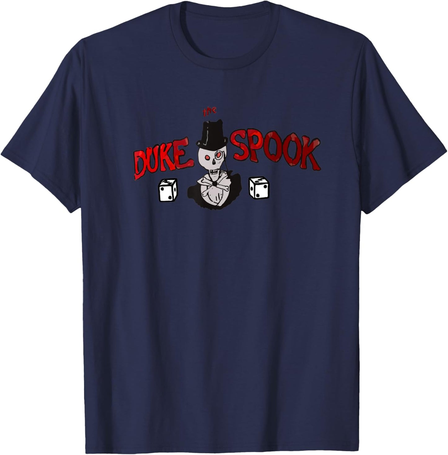 Duke the Spook. WWII Bomber Nose art T-Shirt - T-Shirt | Navy