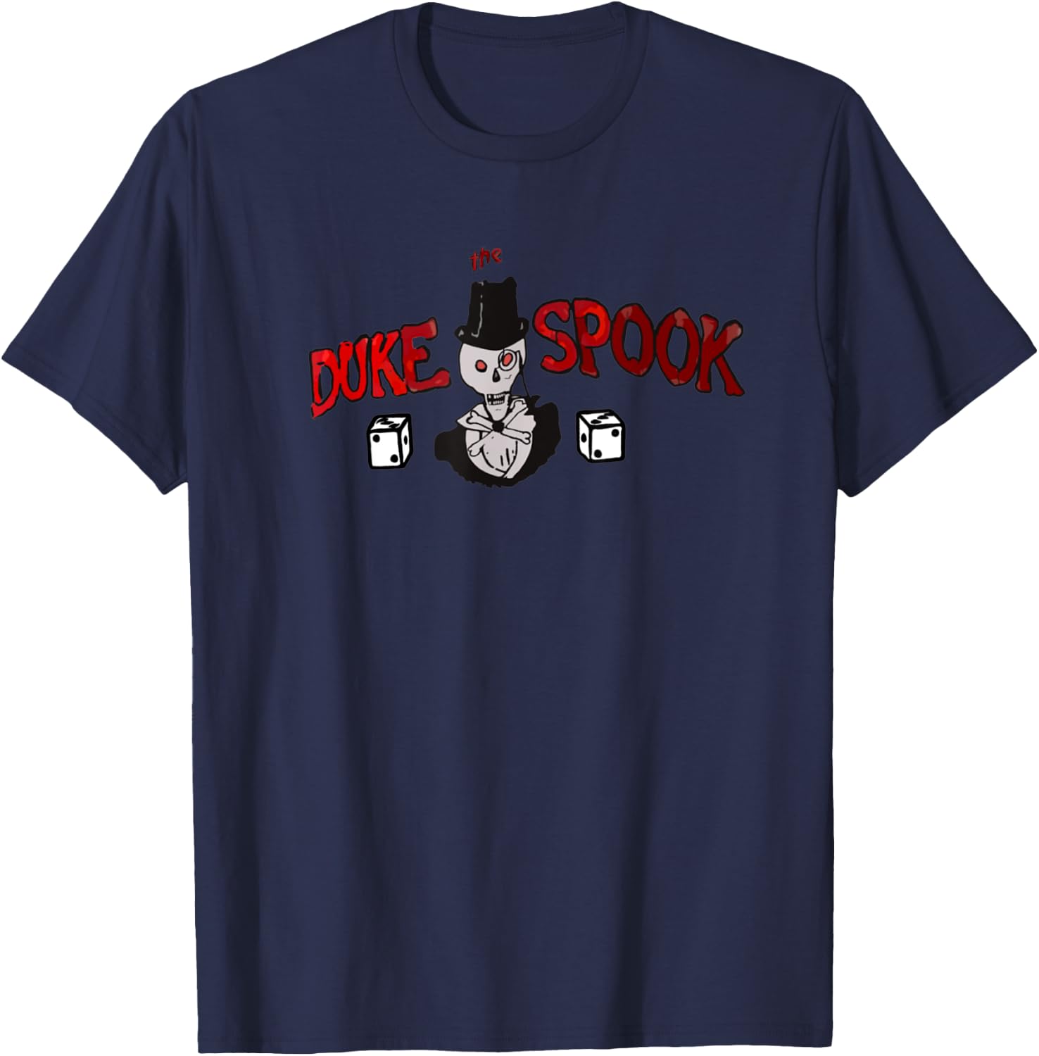 Duke the Spook. WWII Bomber Nose art T-Shirt - T-Shirt | Navy