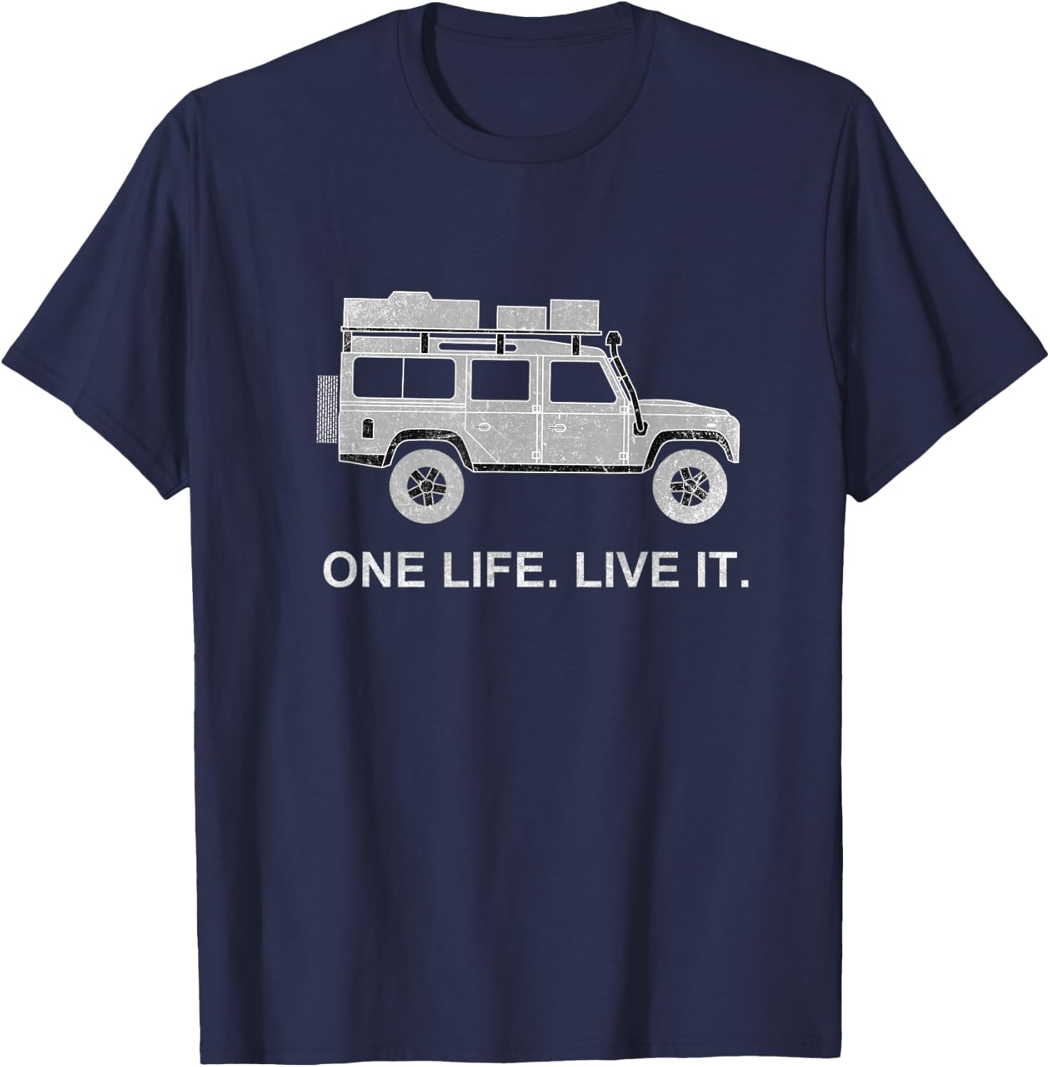 Roof Tent Defender Off-Road 4x4 Travel Vehicle T-Shirt - T-Shirt | Navy