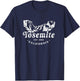 Retro Yosemite California National Park Mountains T-Shirt - T-Shirt | Navy