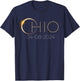 Solar Eclipse 2024 Shirt State Ohio Total Solar Eclipse T-Shirt - T-Shirt | Navy