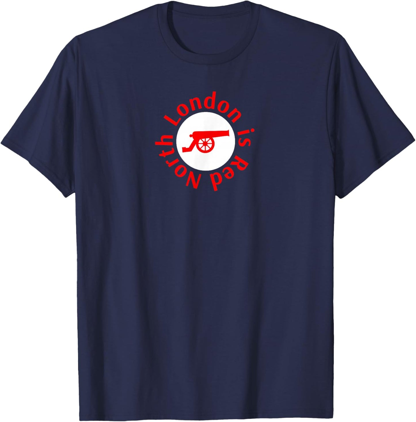 North London is Red T-Shirt - T-Shirt | Navy