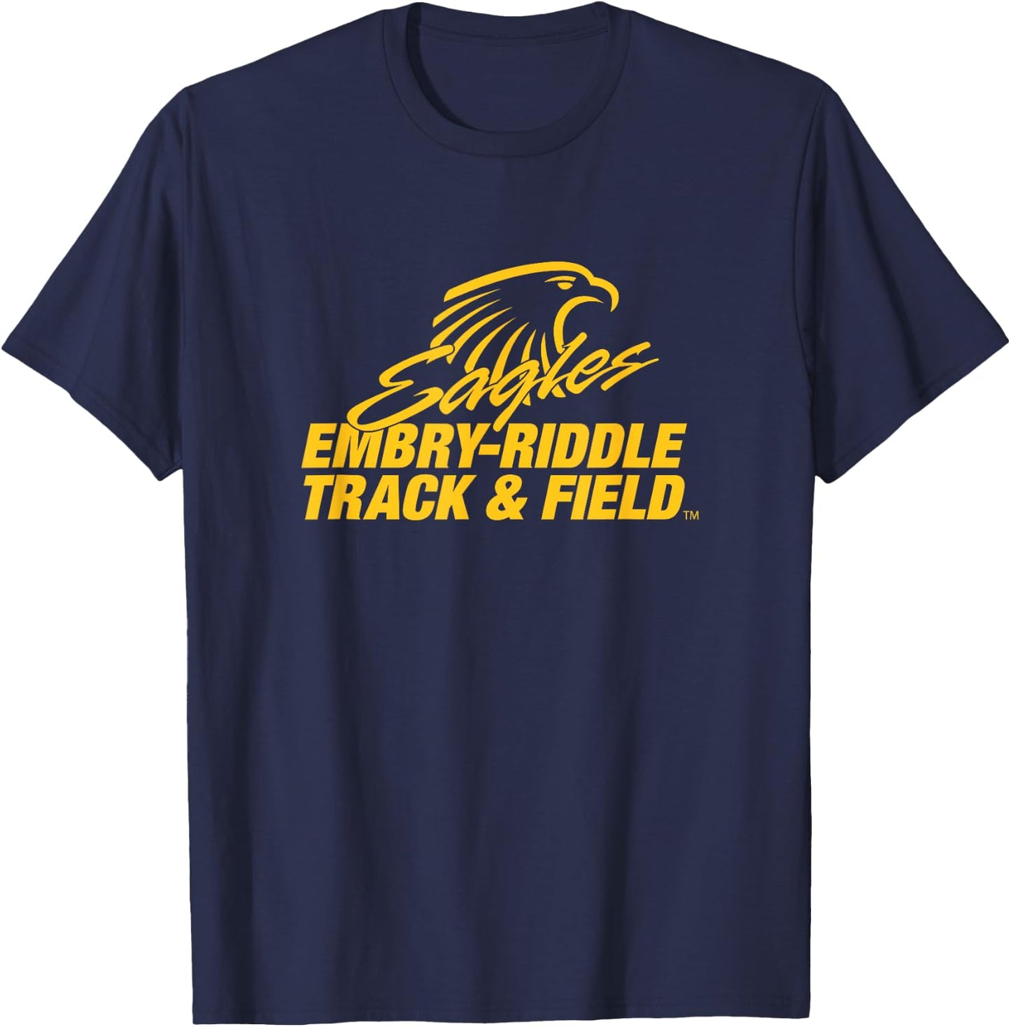 Embry-Riddle Aeronautical Eagles c Sports Fan T-Shirt - T-Shirt | Navy