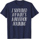 Funny Spectator Marathon Survivor Shirt for Husbands T-Shirt - T-Shirt | Navy