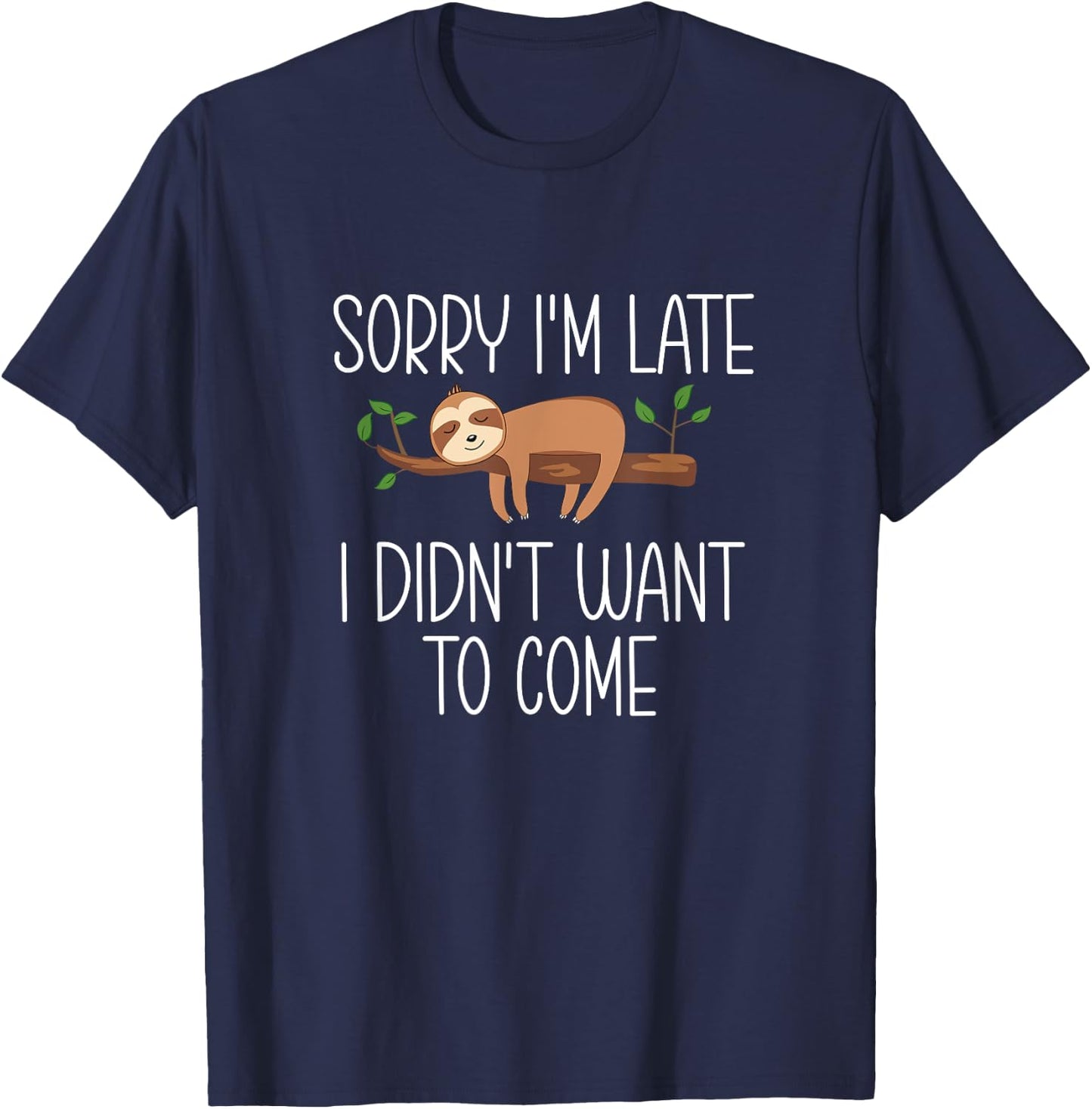 Sloth Lover Graphic Men Girls Boys Sloth T-Shirt - T-Shirt | Navy