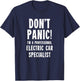 Electric Car Specialist , Black, S T-Shirt - T-Shirt | Navy