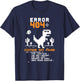 Error 404 Costume Not Found Halloween Coding Programmer Geek T-Shirt - T-Shirt | Navy