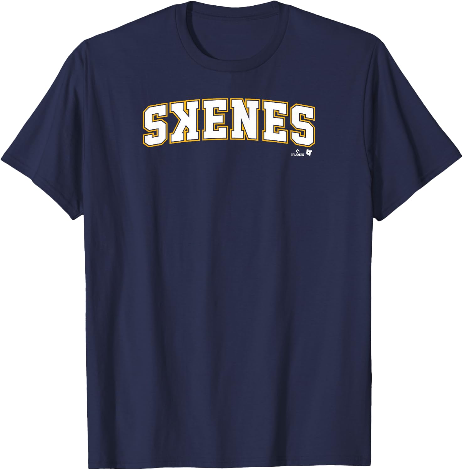 Paul Skenes: Jersey Front & Back #30 - Pittsburgh Baseball T-Shirt - T-Shirt | Navy