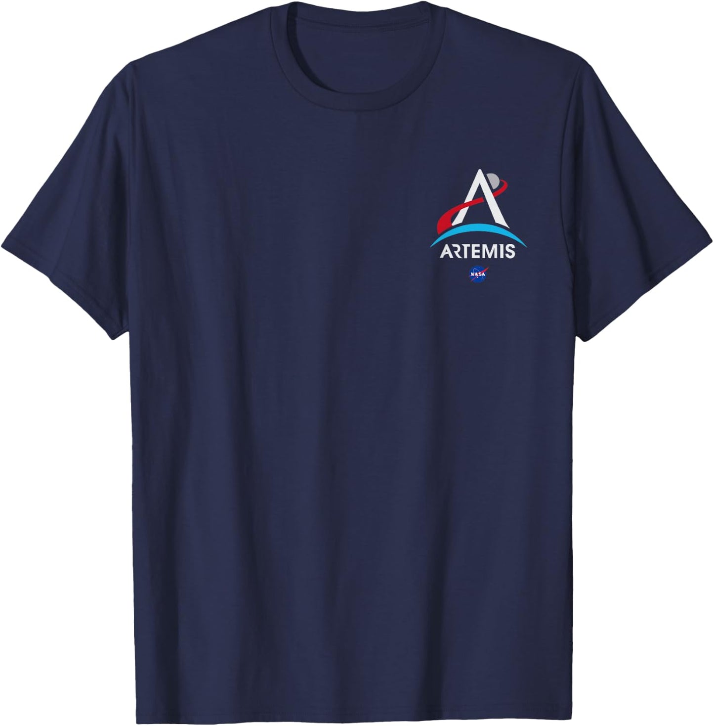 NASA Artemis Mission Logo , Black, S T-Shirt - T-Shirt | Navy
