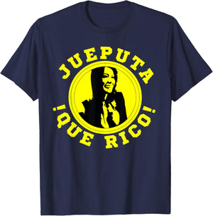 Esperancita From Colombia Jueputa Que Rico Colombian T-Shirt - T-Shirt | Navy