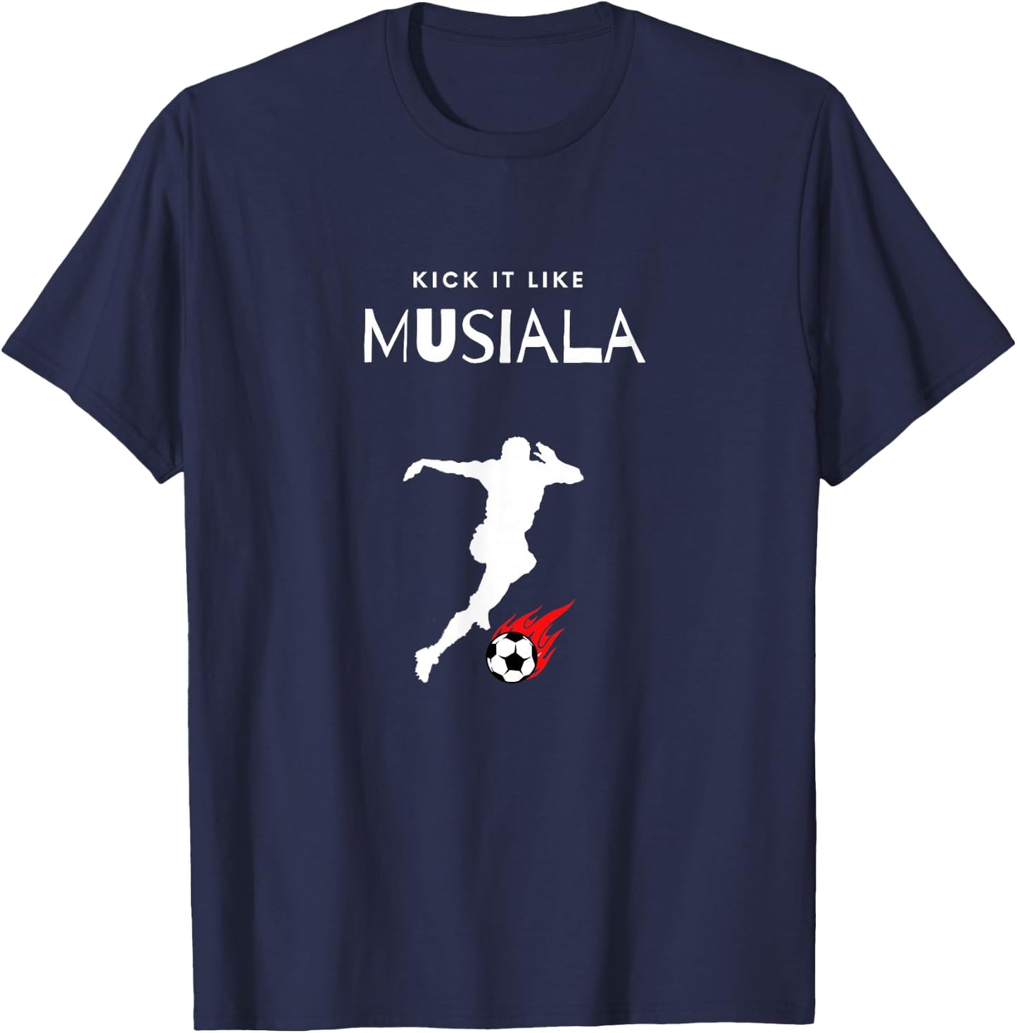 Kick it Like MUSIALA T-Shirt - T-Shirt | Navy